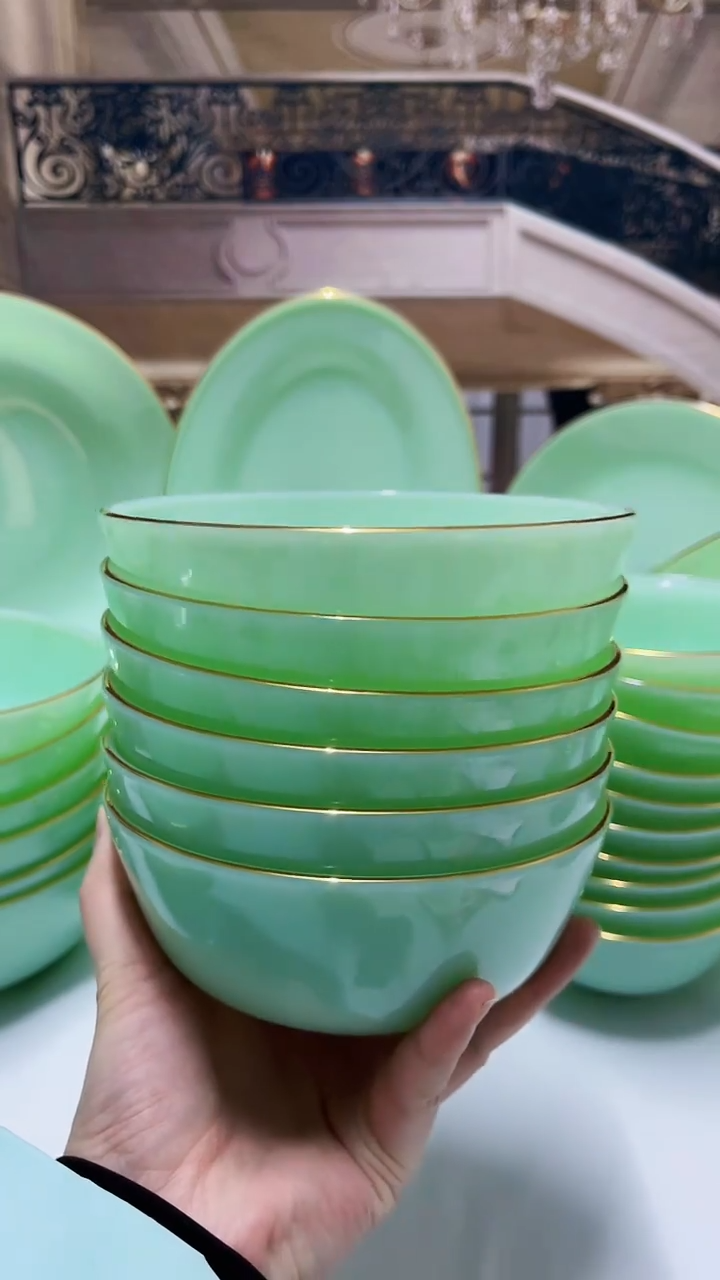 【闪购商品】...5.5英寸玉瓷碗6个口径13.8厘米