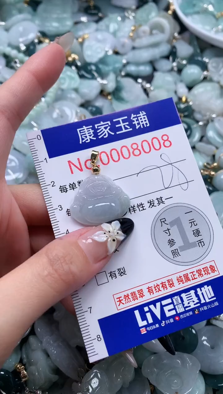 翡翠未镶嵌颈饰8008