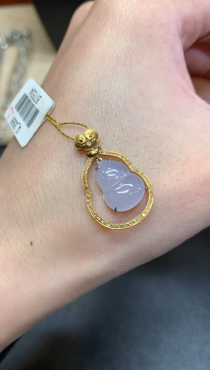 【闪购商品】翡翠颈饰18K金镶嵌【无鉴赏期】