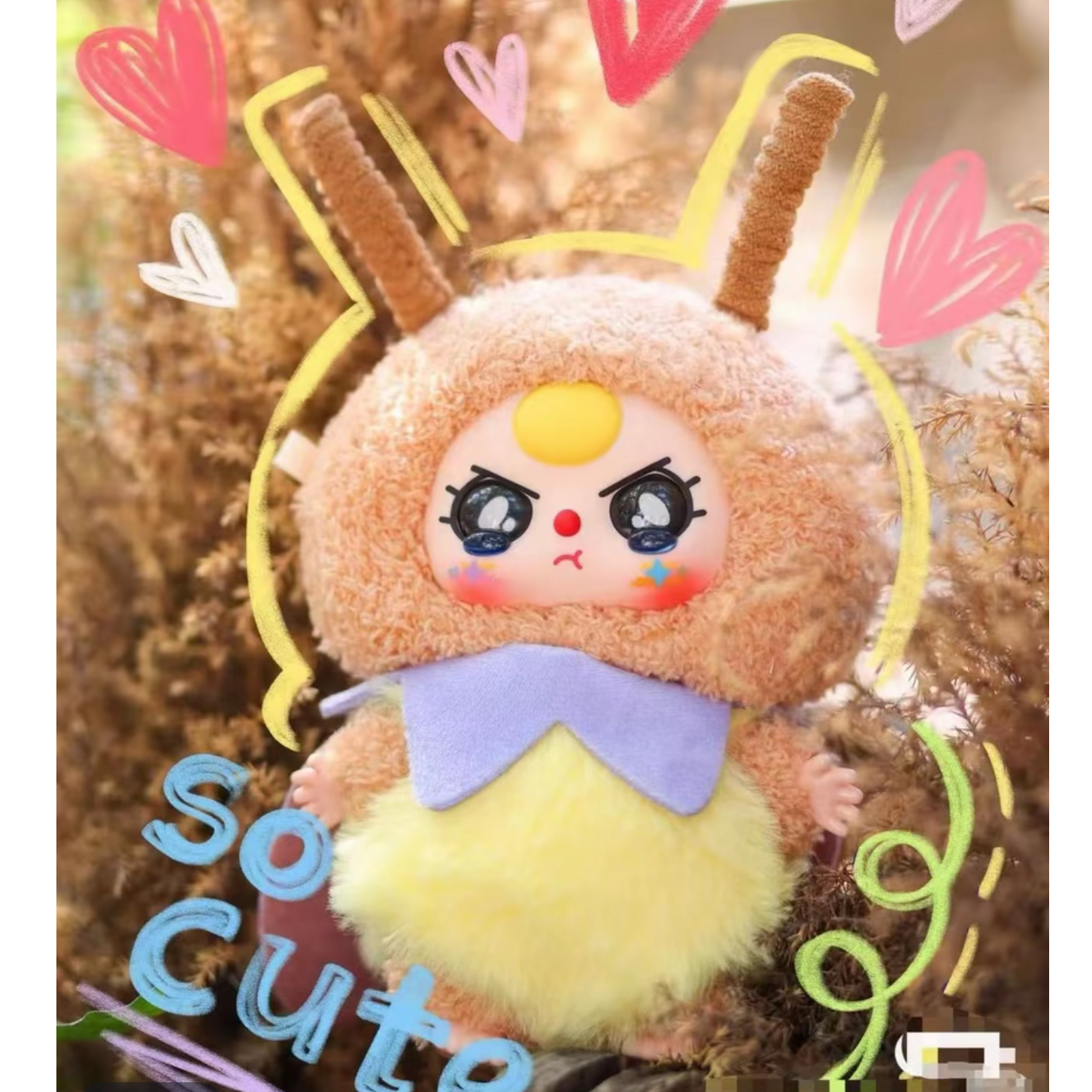 【福福】正品baby three娃三岁小精灵毛绒盲盒正版大漂亮潮玩公仔