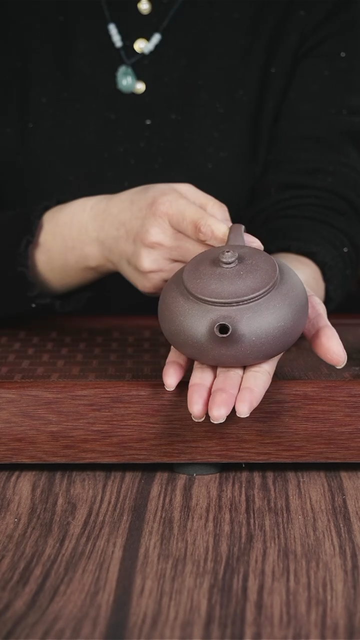 【闪购商品】紫砂茶壶lw  粗砂天青 寒江