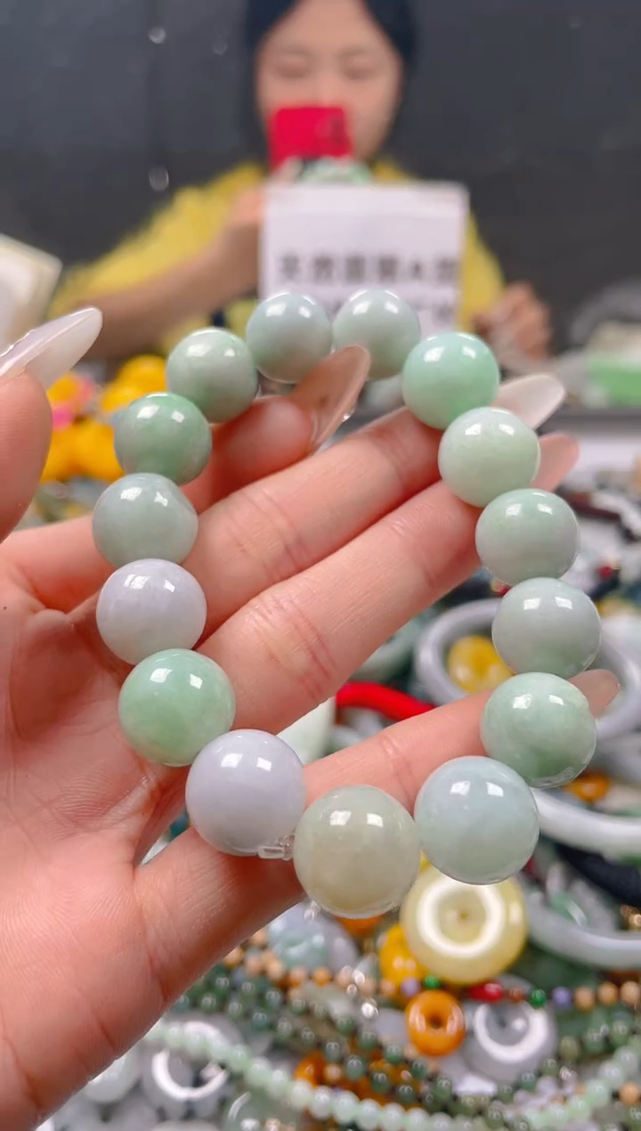 【闪购商品】翡翠颈饰未镶嵌13-14MM/B/翡翠A货一图一物