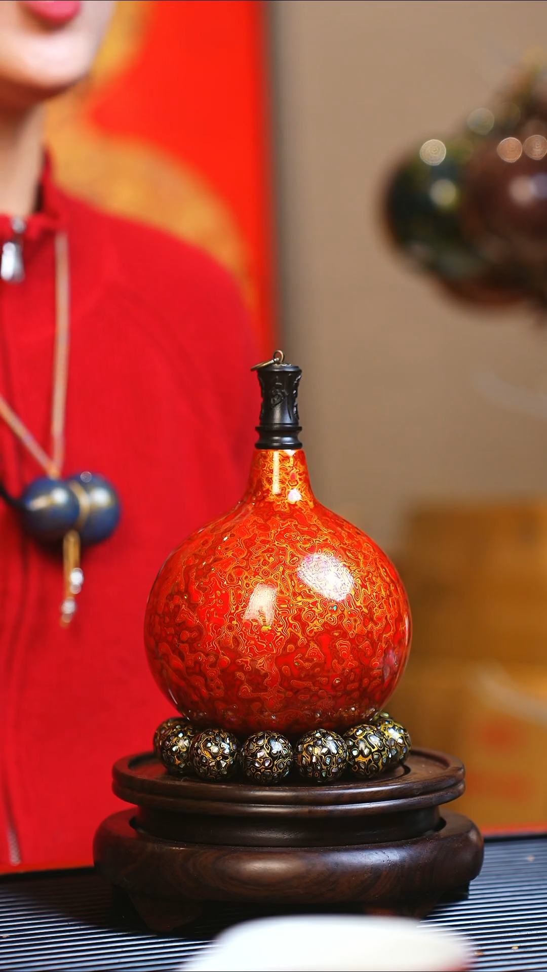 【闪购商品】JP109大师姐臻选非遗大漆酒葫芦