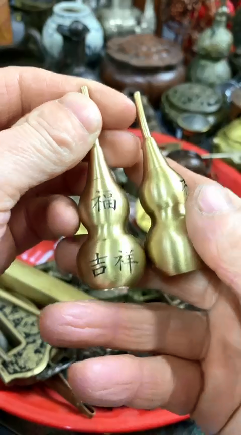 【闪购商品】一物一拍编号小葫芦一对