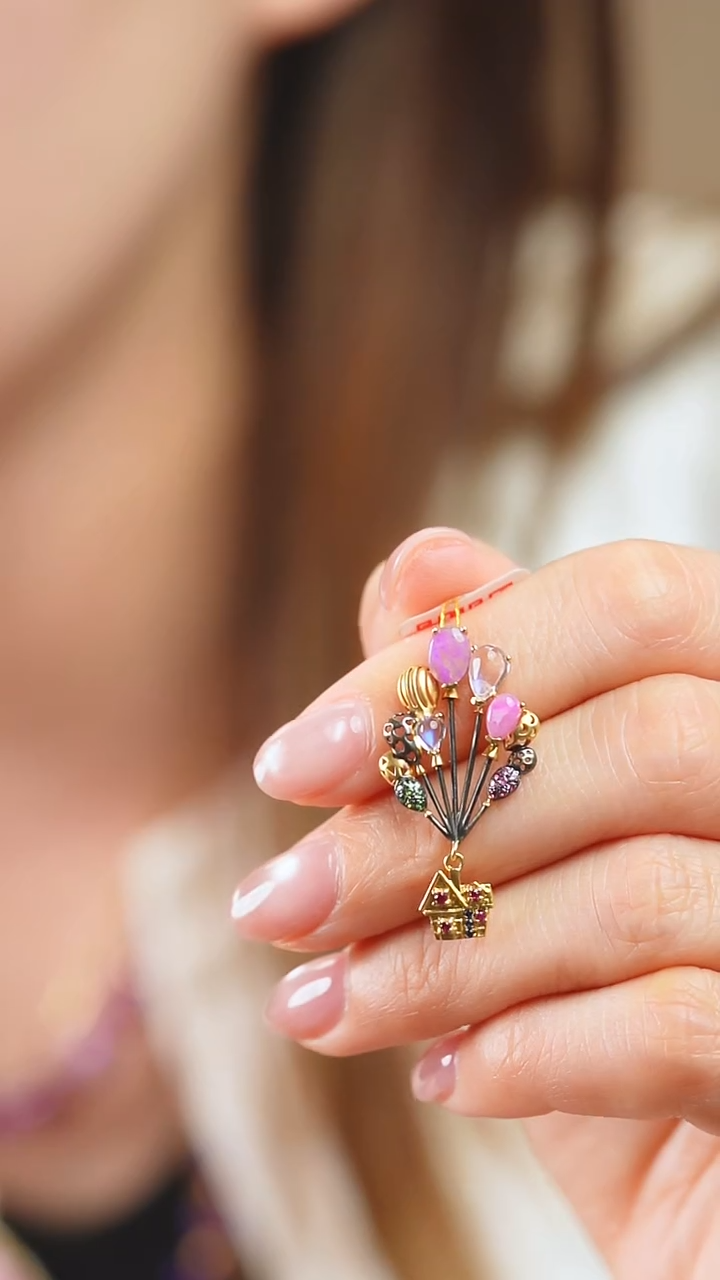 苏纪石（舒俱来）18K金镶嵌吊坠(不含链)6