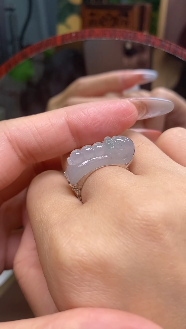 翡翠银S925镶嵌颈饰净货13400