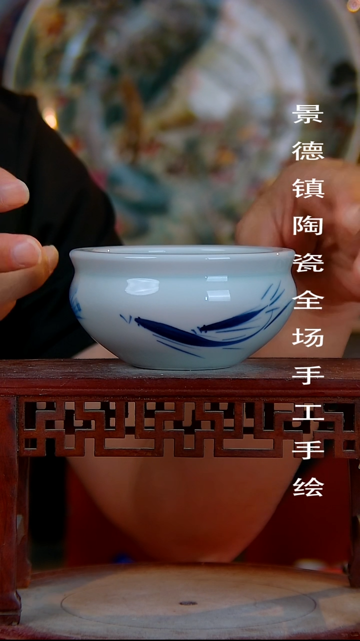 摆件手景德镇陶瓷 全场手工绘
