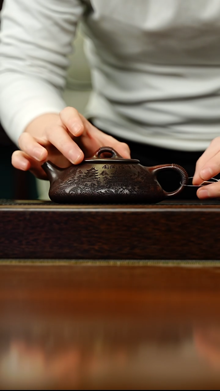 茶壶紫砂宜兴原矿 手工 紫砂壶容量280CC