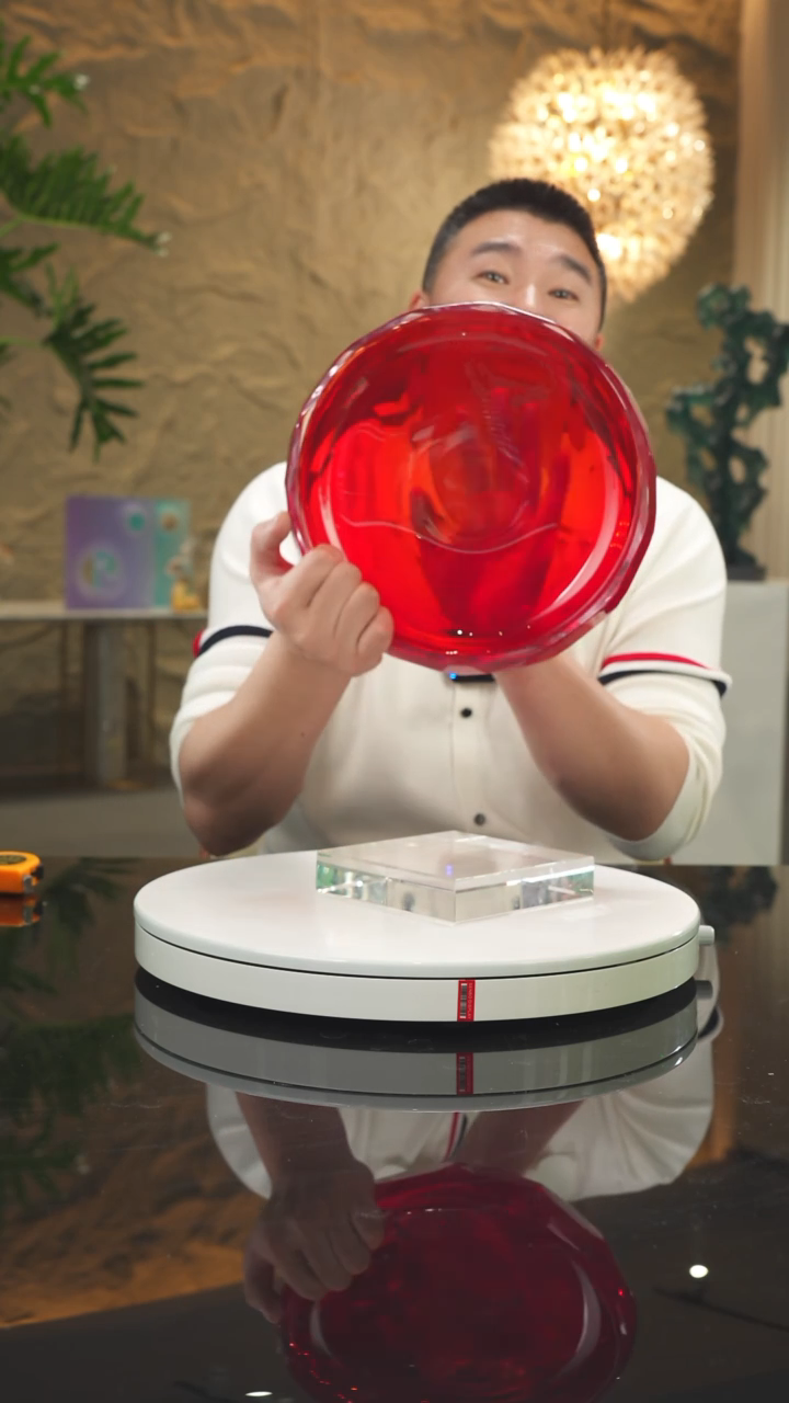 【闪购商品】瓷片福利红色切面果碗