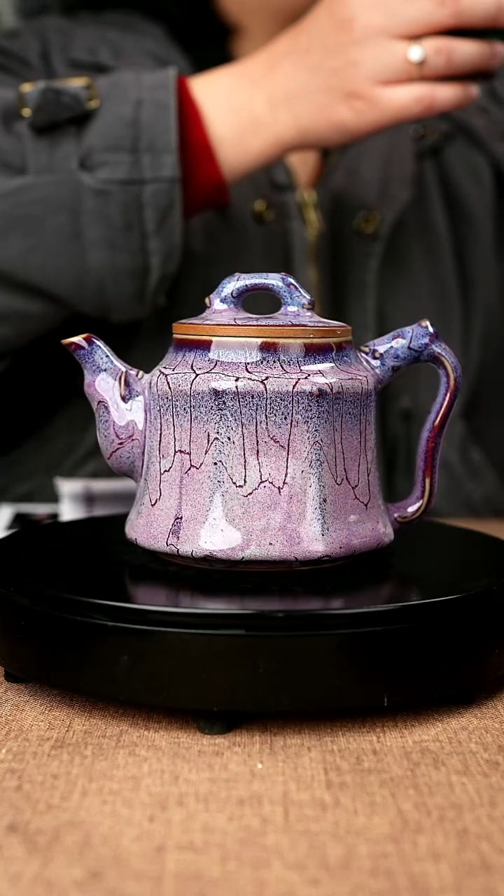 【闪购商品】679#钧辉窑一级品原矿钧瓷炉钧釉龙尊壶