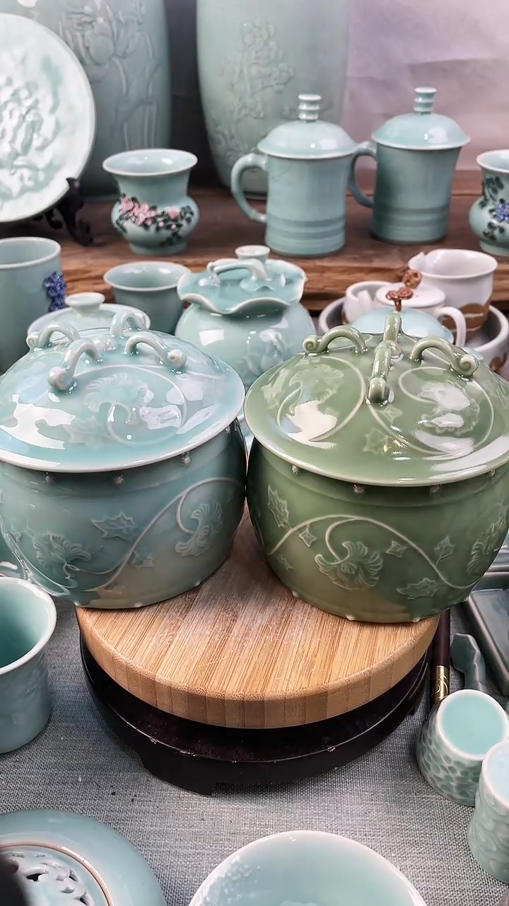 【闪购商品】2个 特价 微瑕 慧仙青瓷