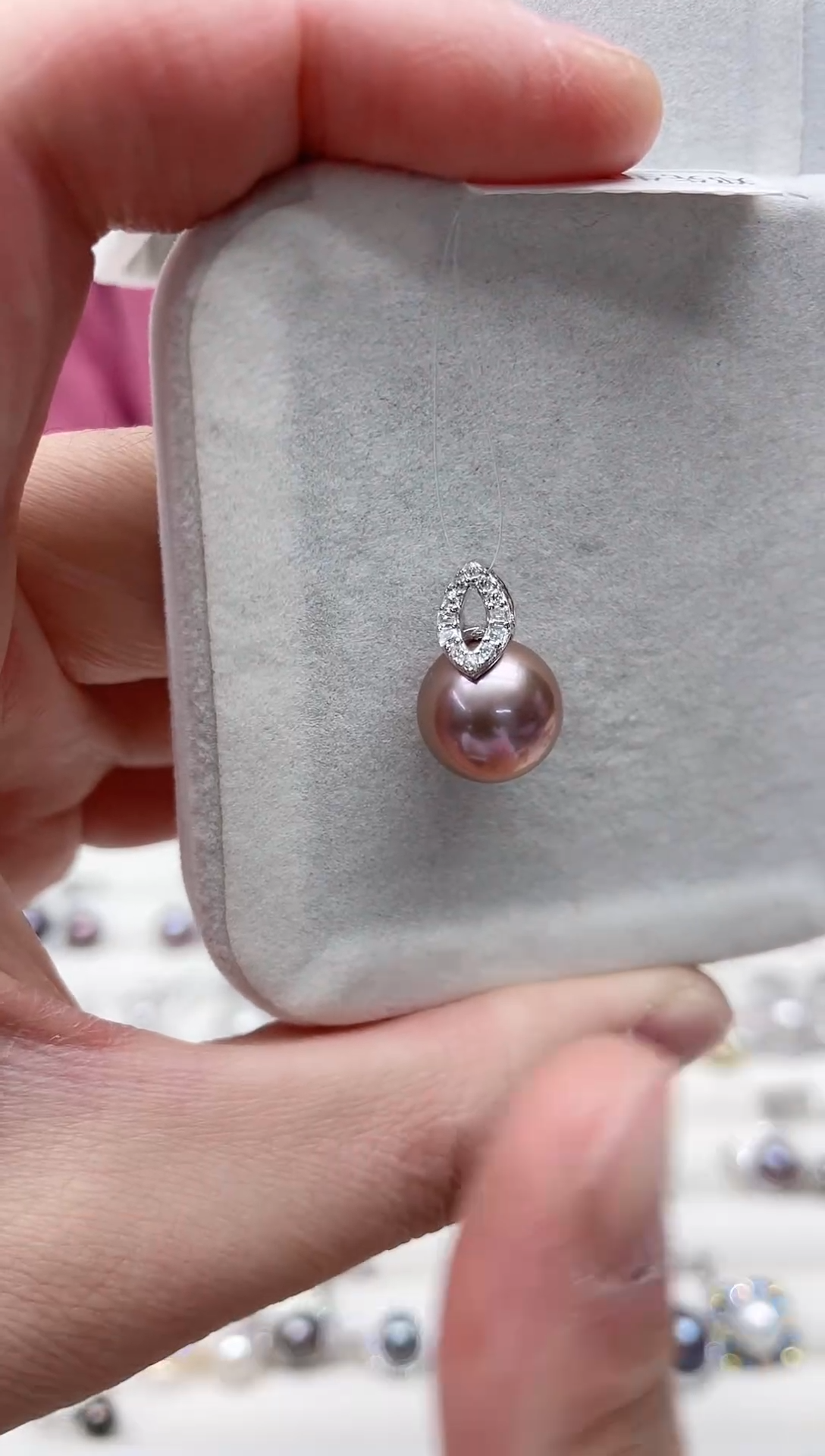 【闪购商品】淡水珍珠吊坠(不含链)银S925镶嵌吊坠