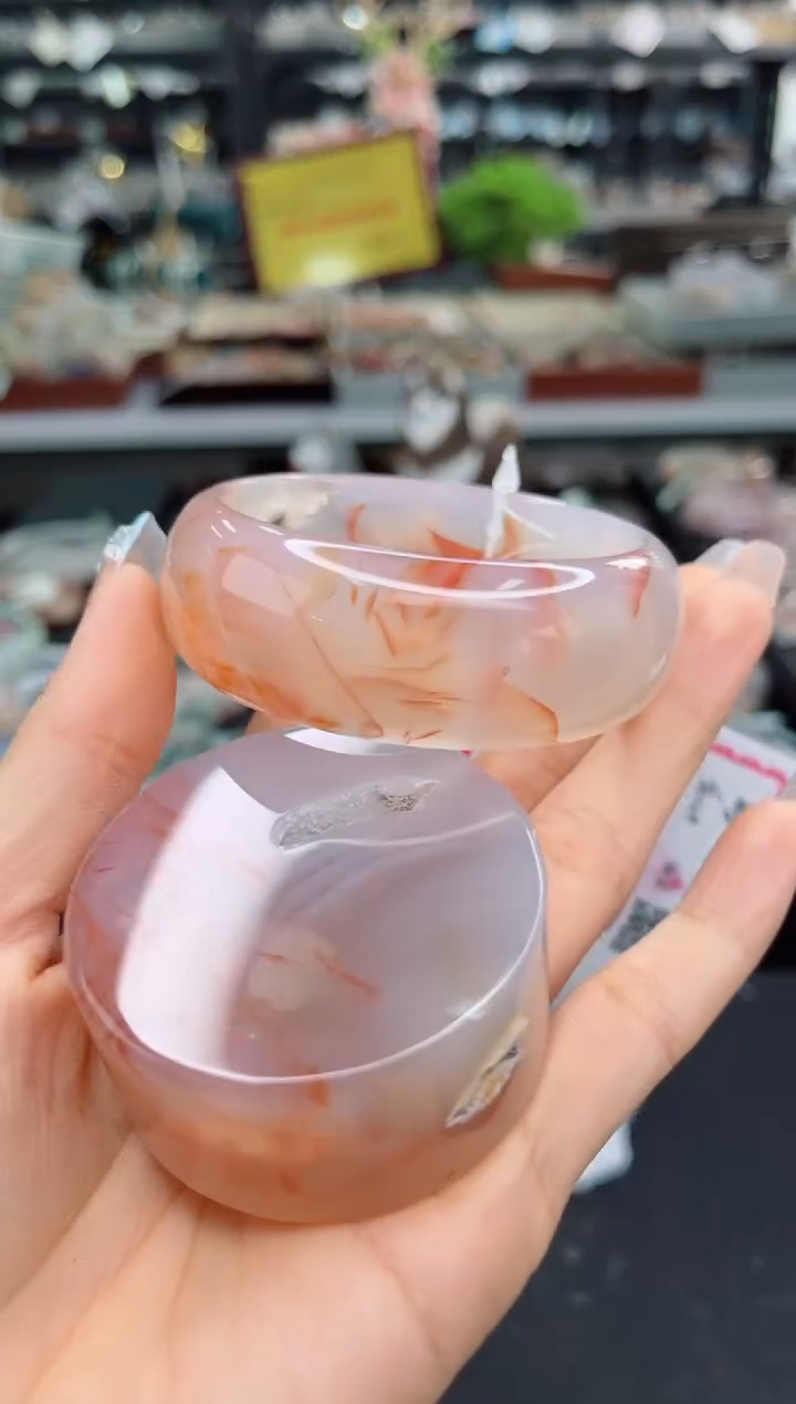 【闪购商品】石英质玉手镯未镶嵌54圈口（赠品镯心）S946341