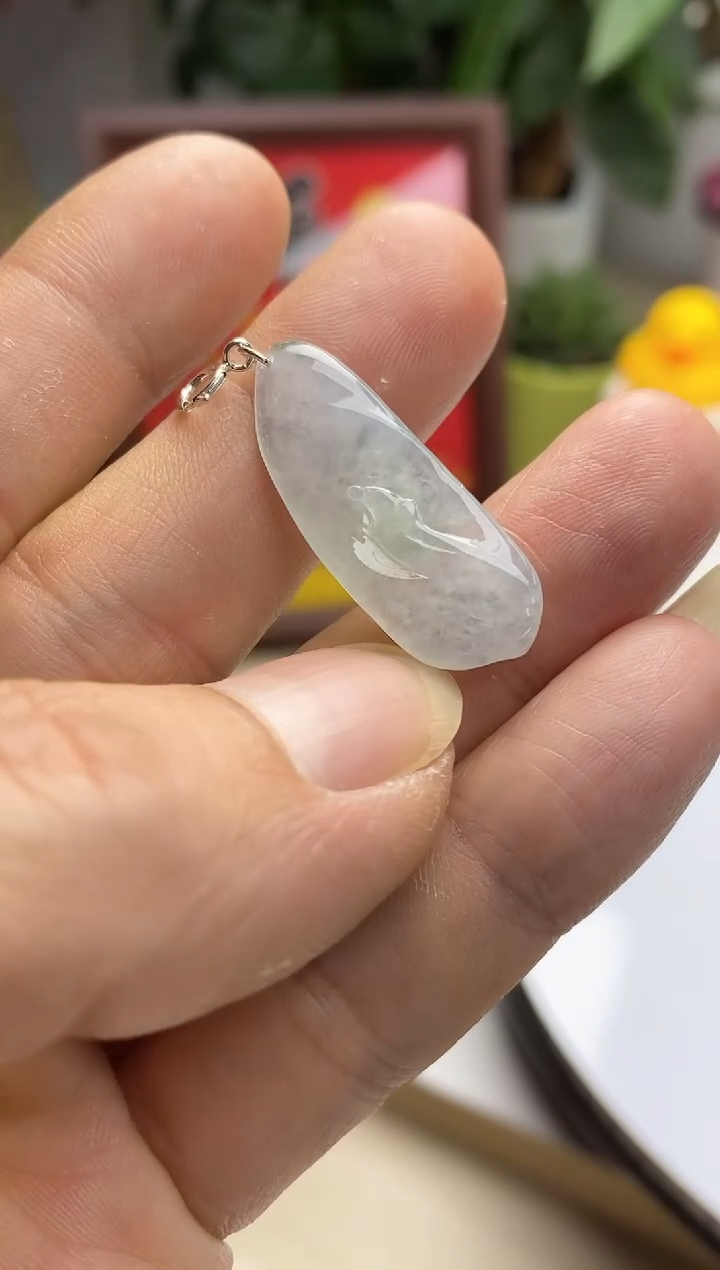 颈饰未镶嵌翡翠2天然缅甸翡翠A货