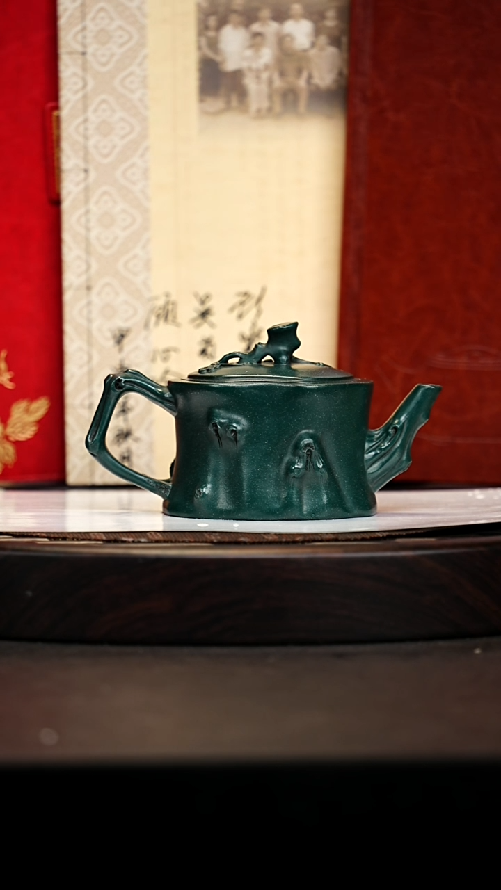 宜兴原矿高端紫砂 蒋家绿泥220cc