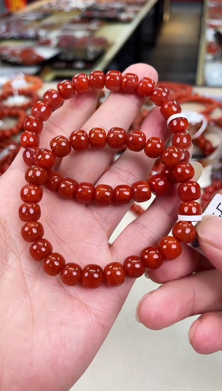 未镶嵌瓦西nxh老型手串9+南红玛瑙（多样式发其一）