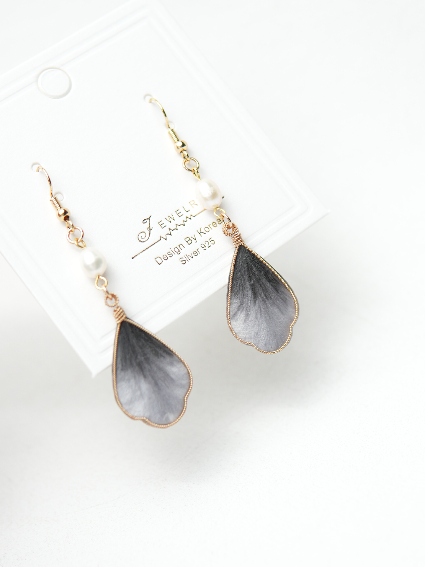 【杏花】绒花手工耳饰