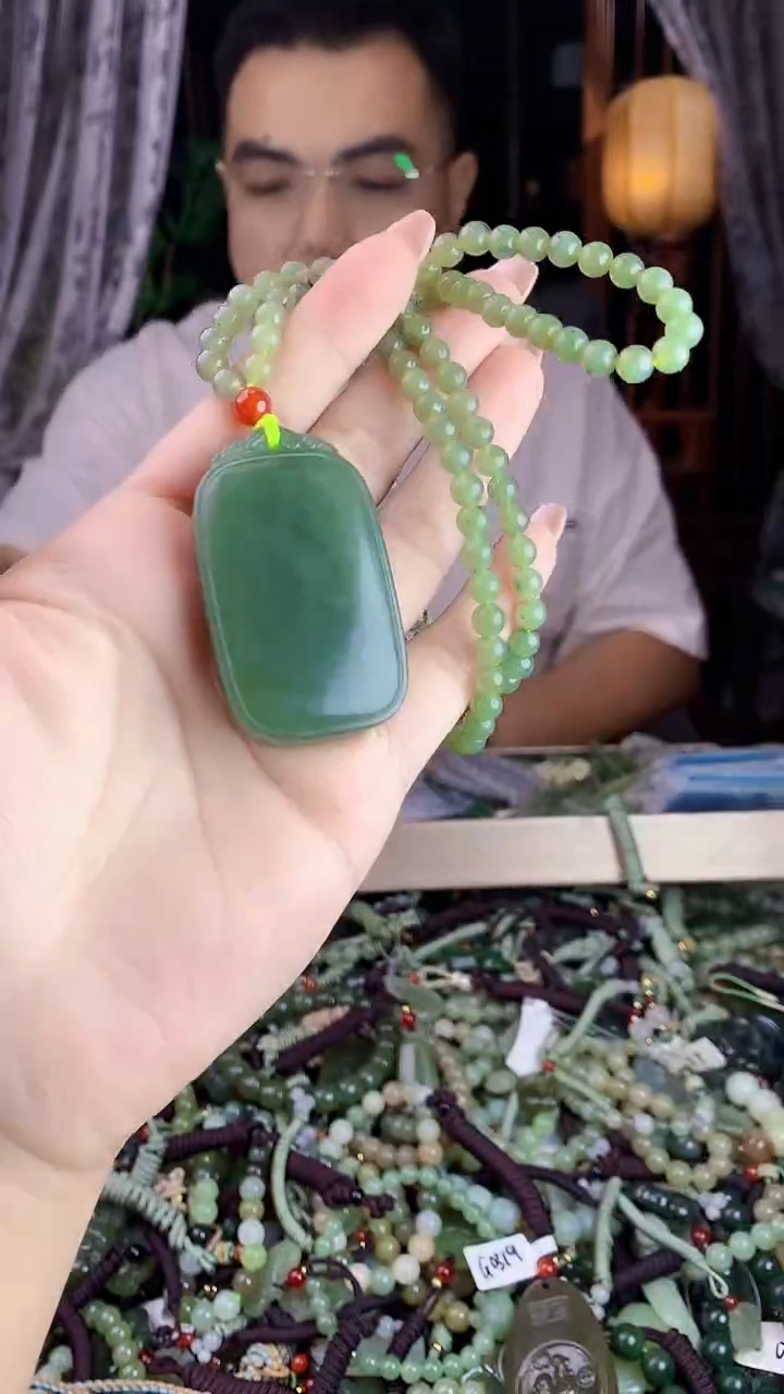 和田玉未镶嵌挂件1