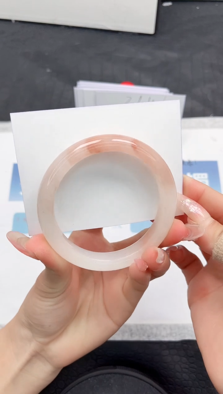 【闪购商品】石英质玉手镯未镶嵌N266-57.8