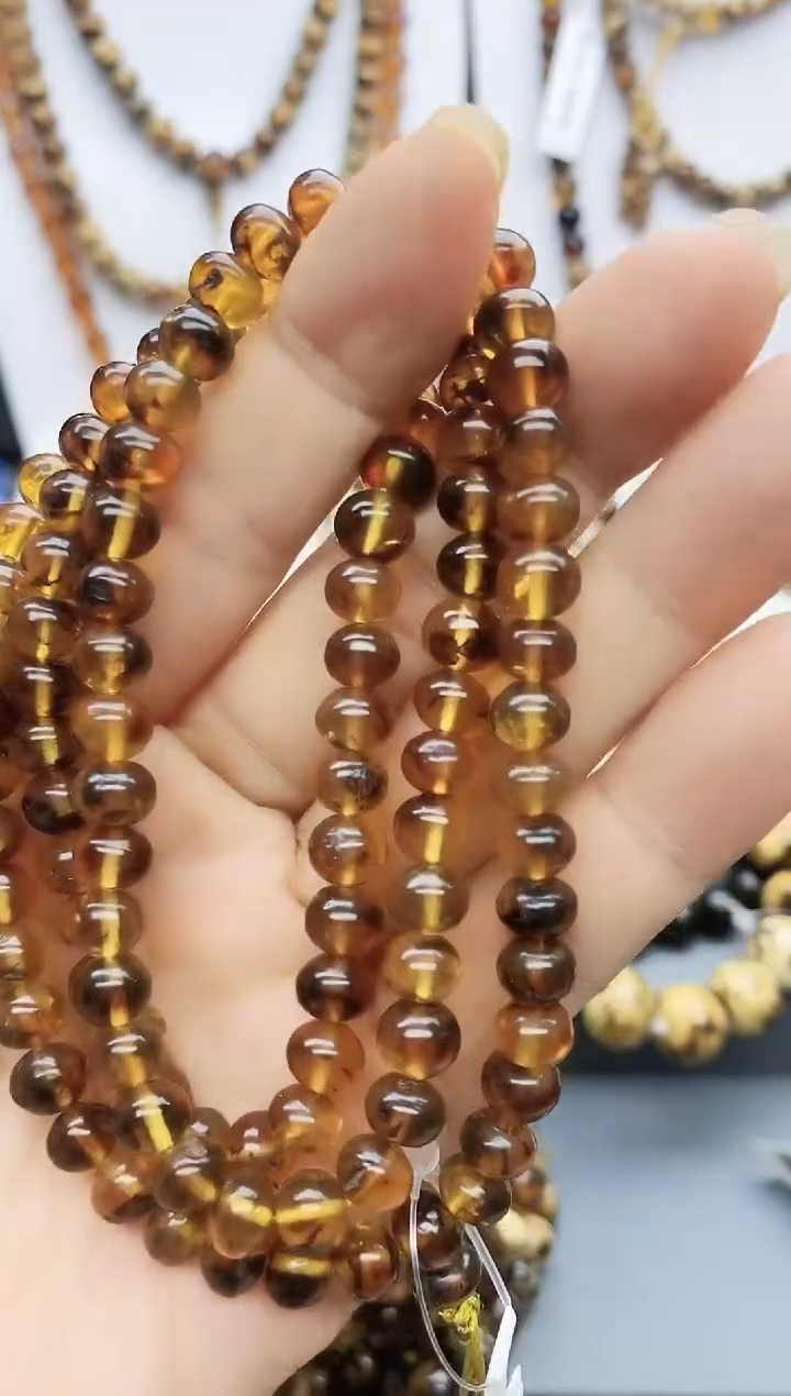 【闪购商品】琥珀颈饰未镶嵌7琥珀