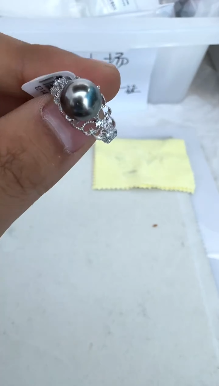 【闪购商品】海水珍珠戒指银S925镶嵌戒指