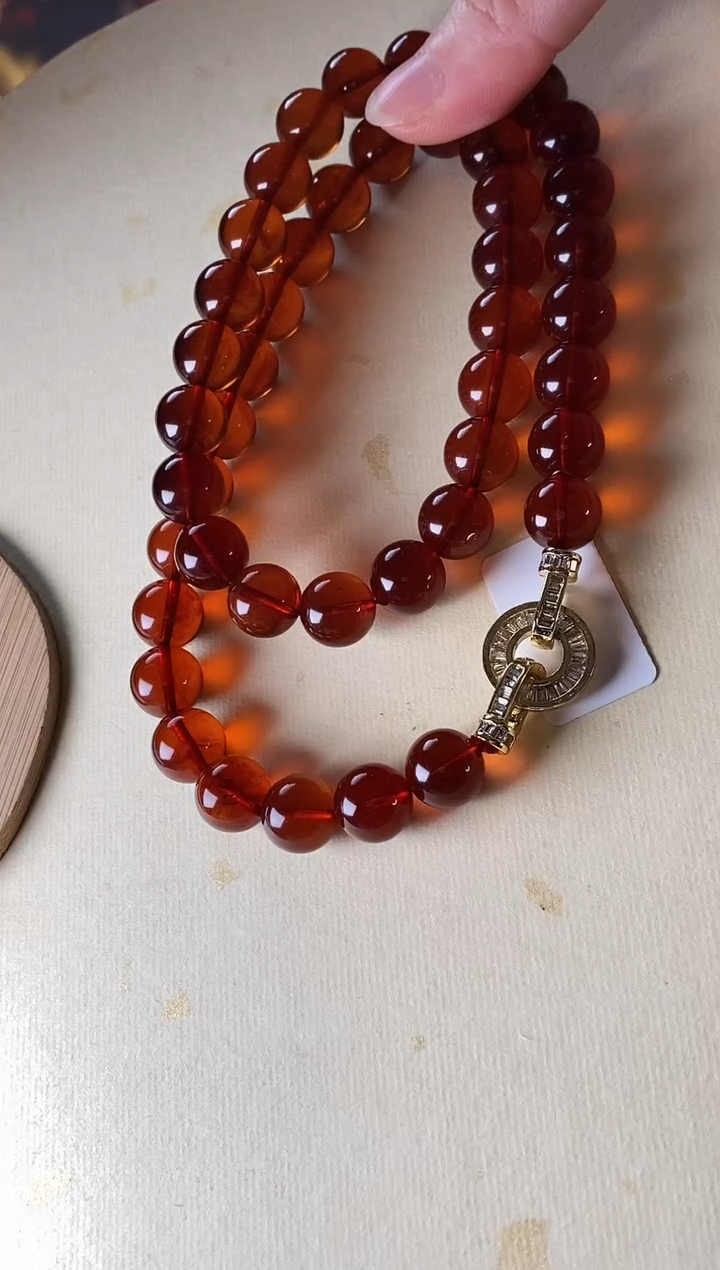 【闪购商品】琥珀颈饰未镶嵌血珀10+0000