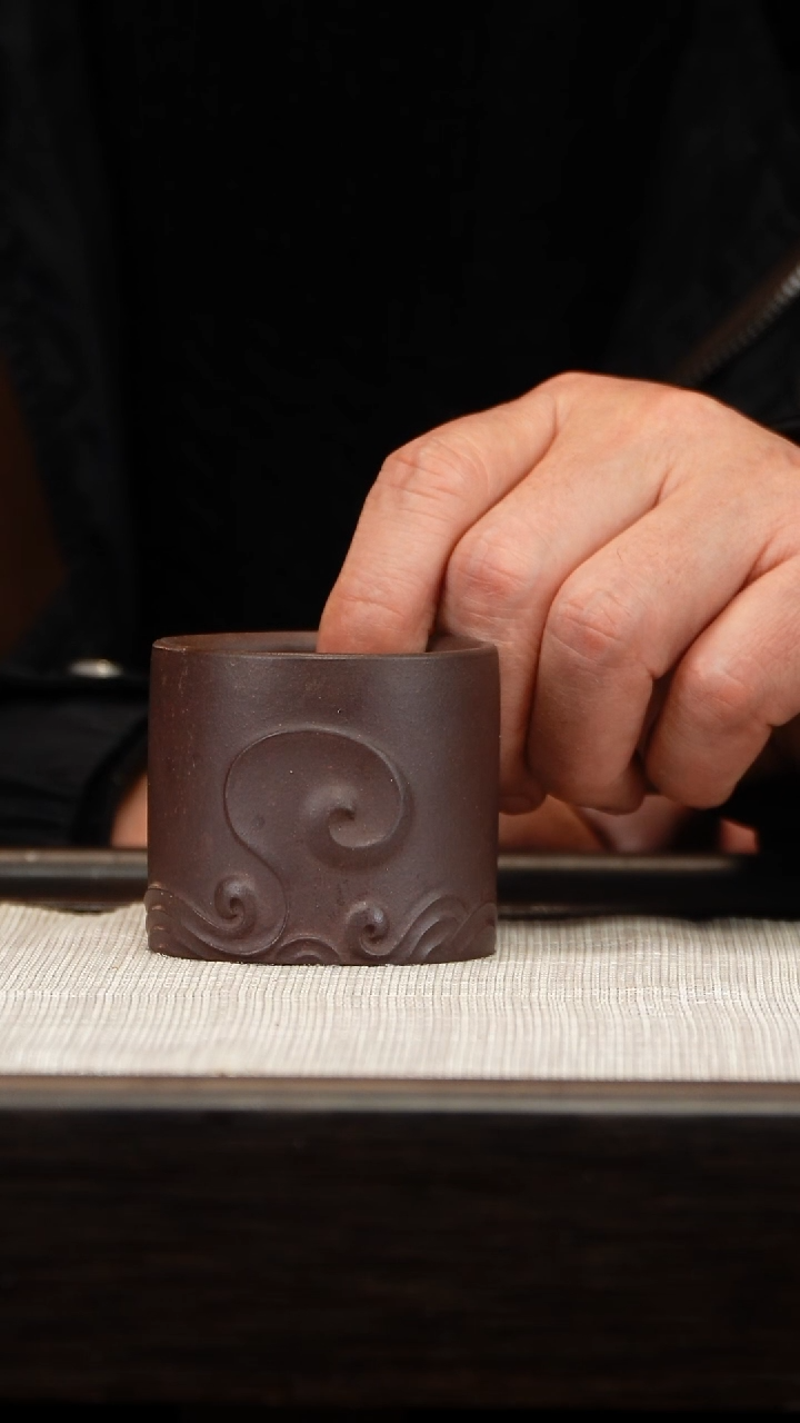 茶壶紫砂四底惊涛杯