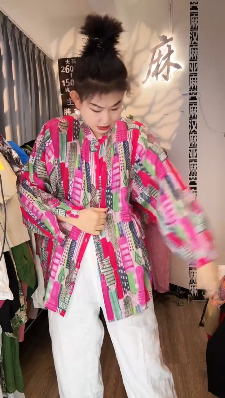 亚麻汉麻苎麻大码女装。