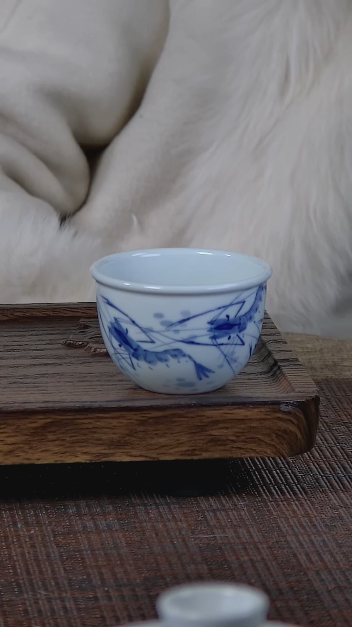 【闪购商品】折葵非器手工手绘虾趣缸杯