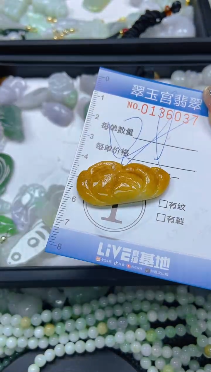 翡翠未镶嵌颈饰闪购0136037