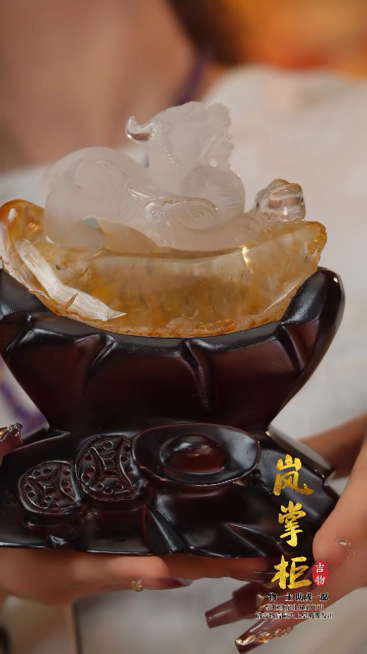 【闪购商品】水晶摆件未镶嵌FT-1 胶花飞天貔貅