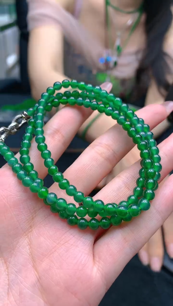 翡翠未镶嵌颈饰天然A货翡翠