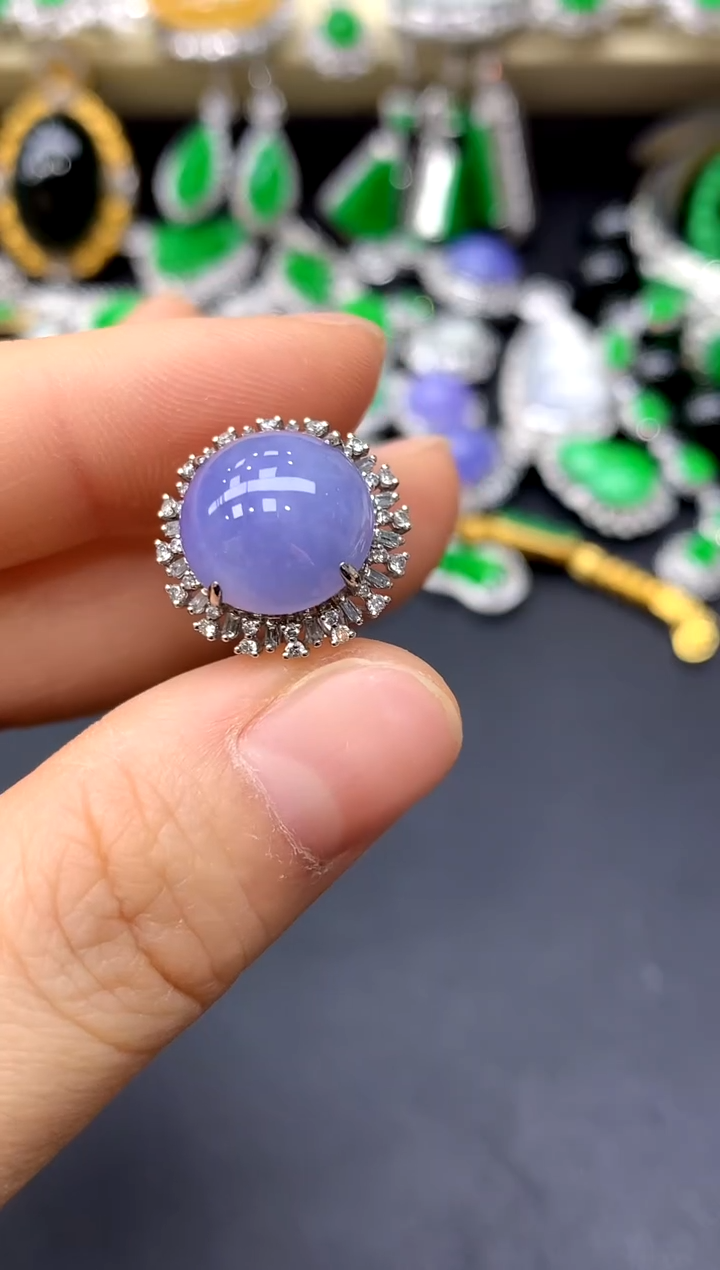 18K金镶嵌戒指翡翠169-中国好珍宝