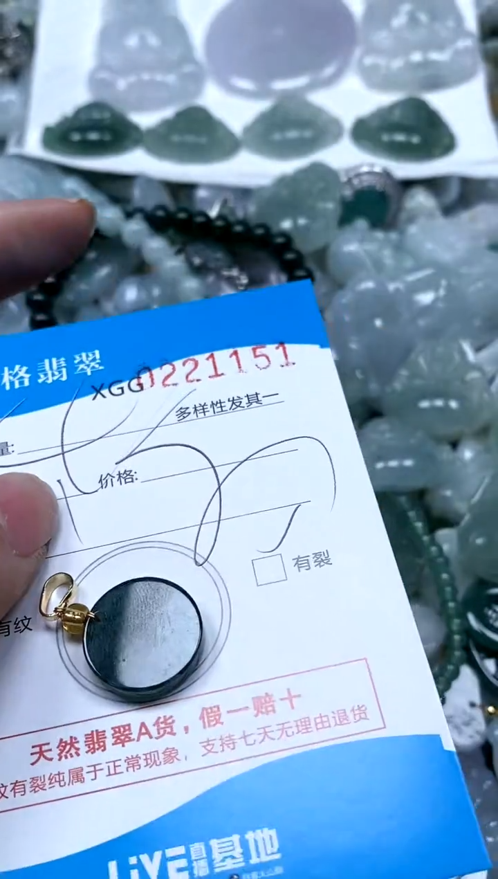 【闪购商品】翡翠颈饰未镶嵌闪购商品0221151多样性