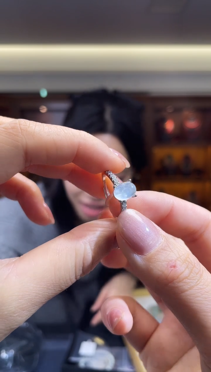 未镶嵌戒指月光石（多样性发一件）