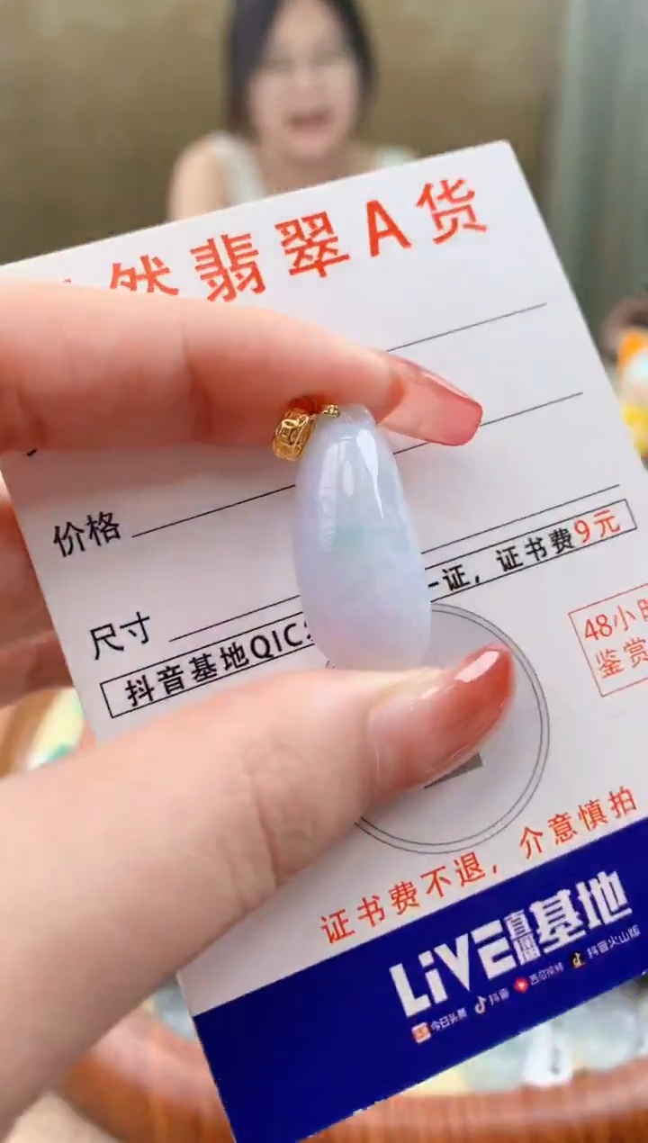 颈饰未镶嵌翡翠天然A货翡翠挂件