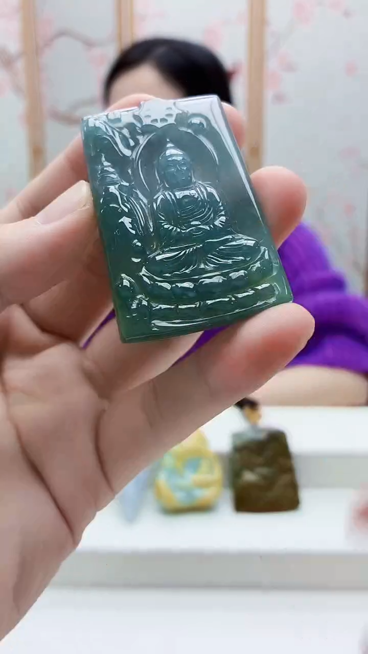 未镶嵌定制翡翠4852bb-毛货挂件56