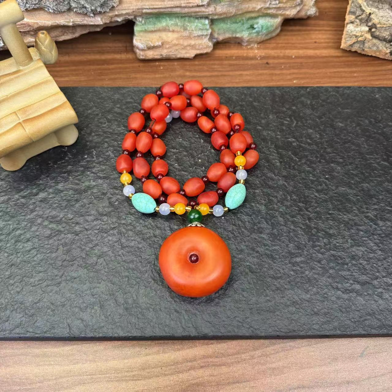 复古老红蜡链SC100