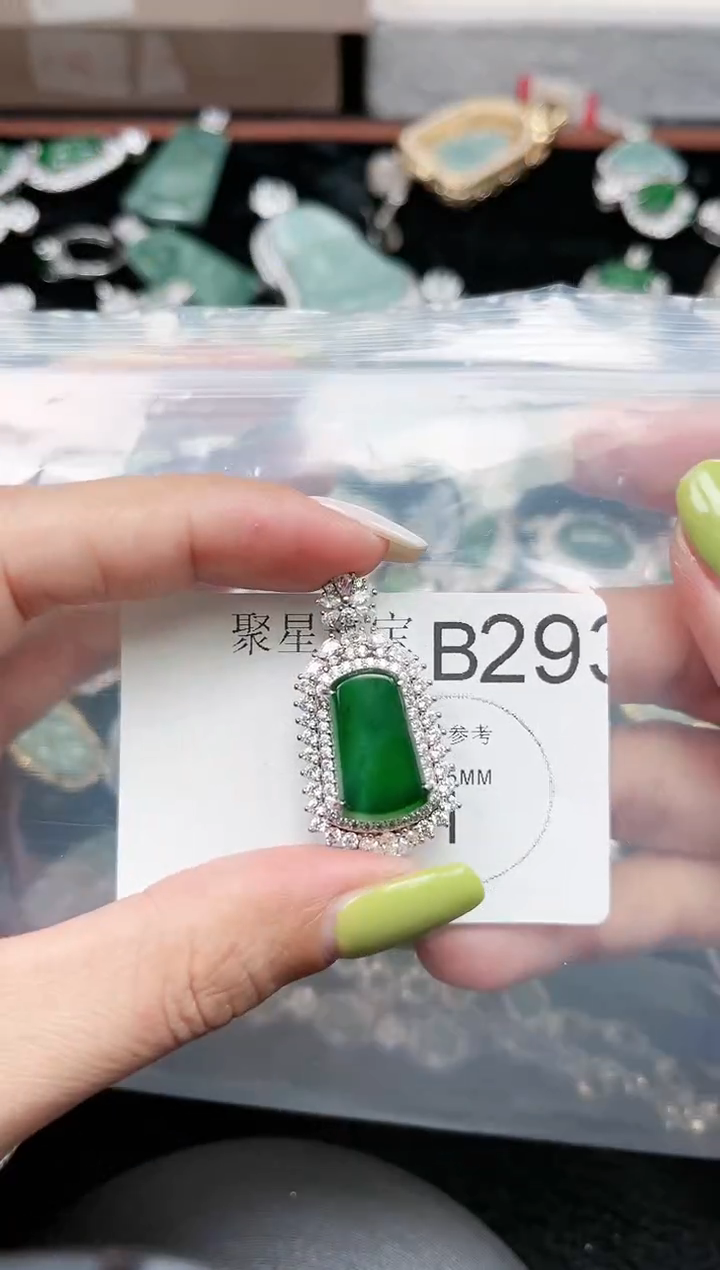 【闪购商品】翡翠颈饰未镶嵌赠皮绳293