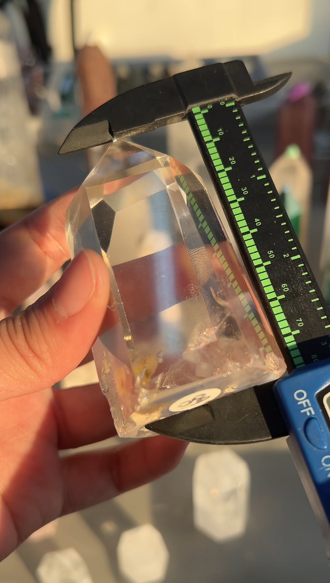 未镶嵌珠宝半成品水晶M271 约8.0cm