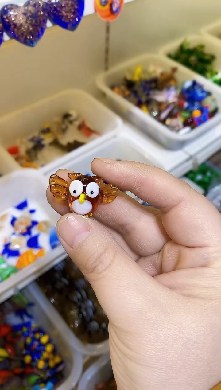 【闪购商品】琉璃手工艺品猫头鹰