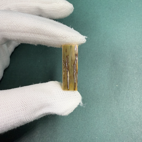 H5923天然猛犸牙一字三通 支持鉴定 假一罚四