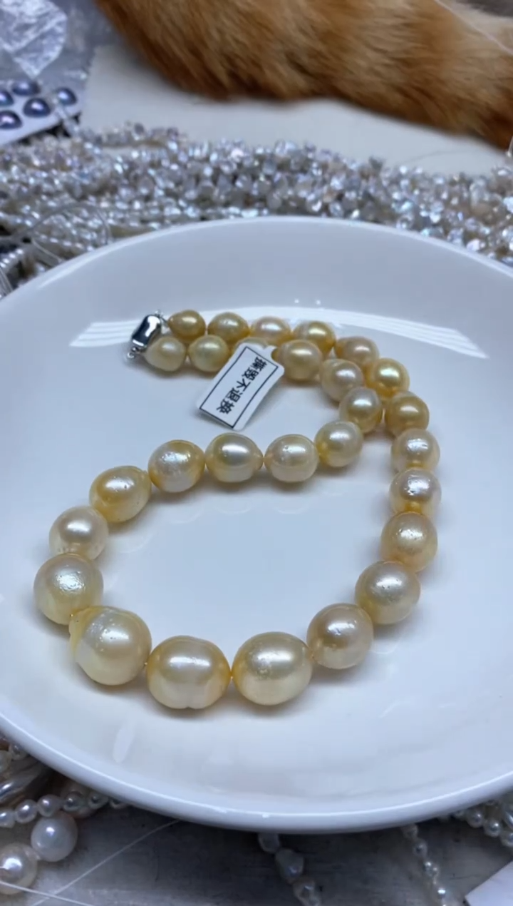 海水珍珠未镶嵌颈饰10-15
