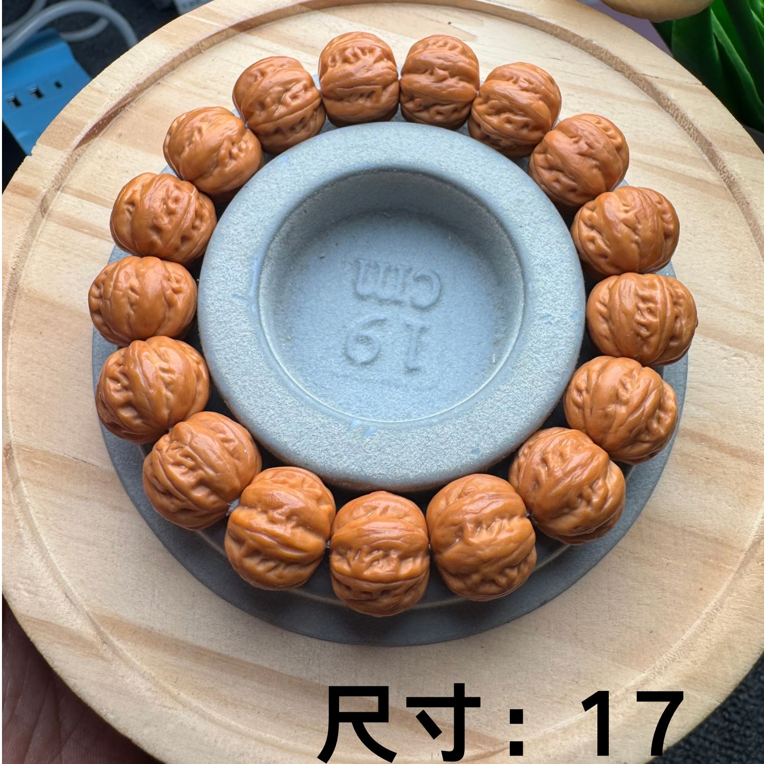 猴头雕刻龙纹粗筋麻花京八棱大尺寸，全品无暇，文玩好物推荐