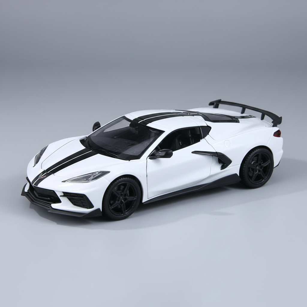 正版授权雪佛兰Corvette Stingray Coupe合金汽车模型静态摆件