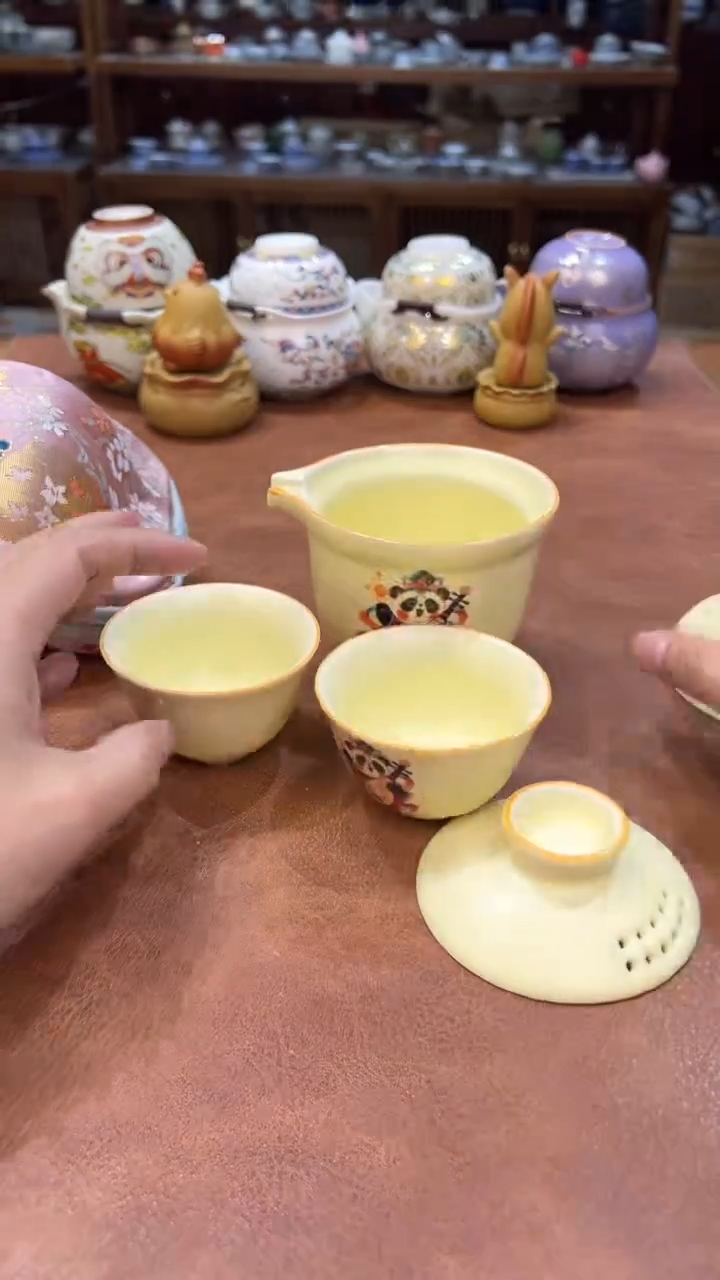 真的很便宜会开片的旅行茶具