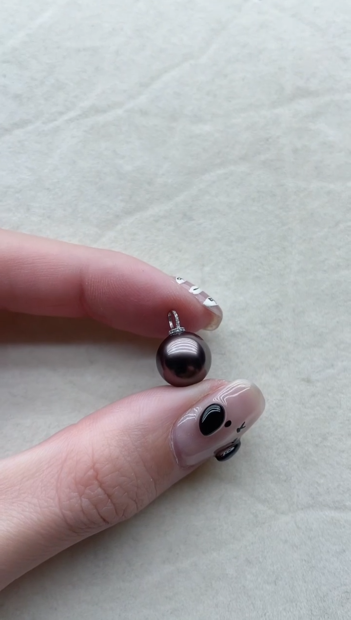 【闪购商品】海水珍珠吊坠银S925镶嵌60