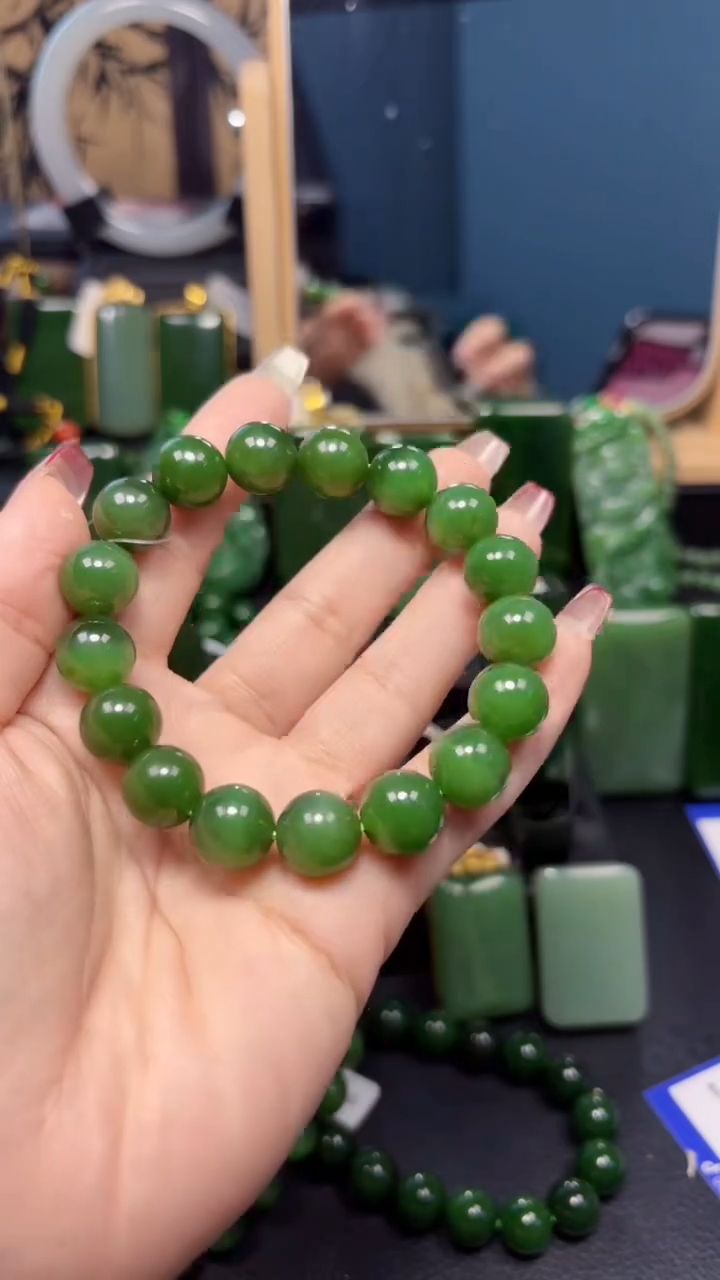 【闪购商品】和田玉（碧玉）手串未镶嵌1