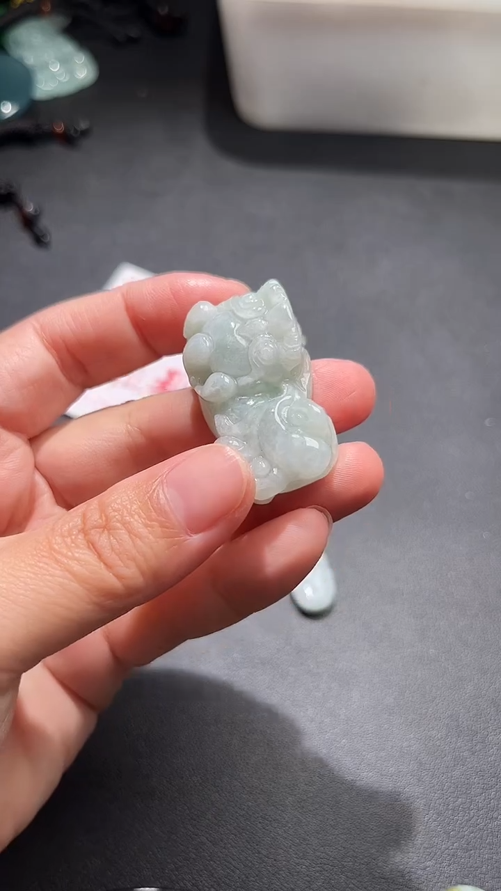 颈饰未镶嵌翡翠翡翠吊坠福利有纹有裂介意勿拍088