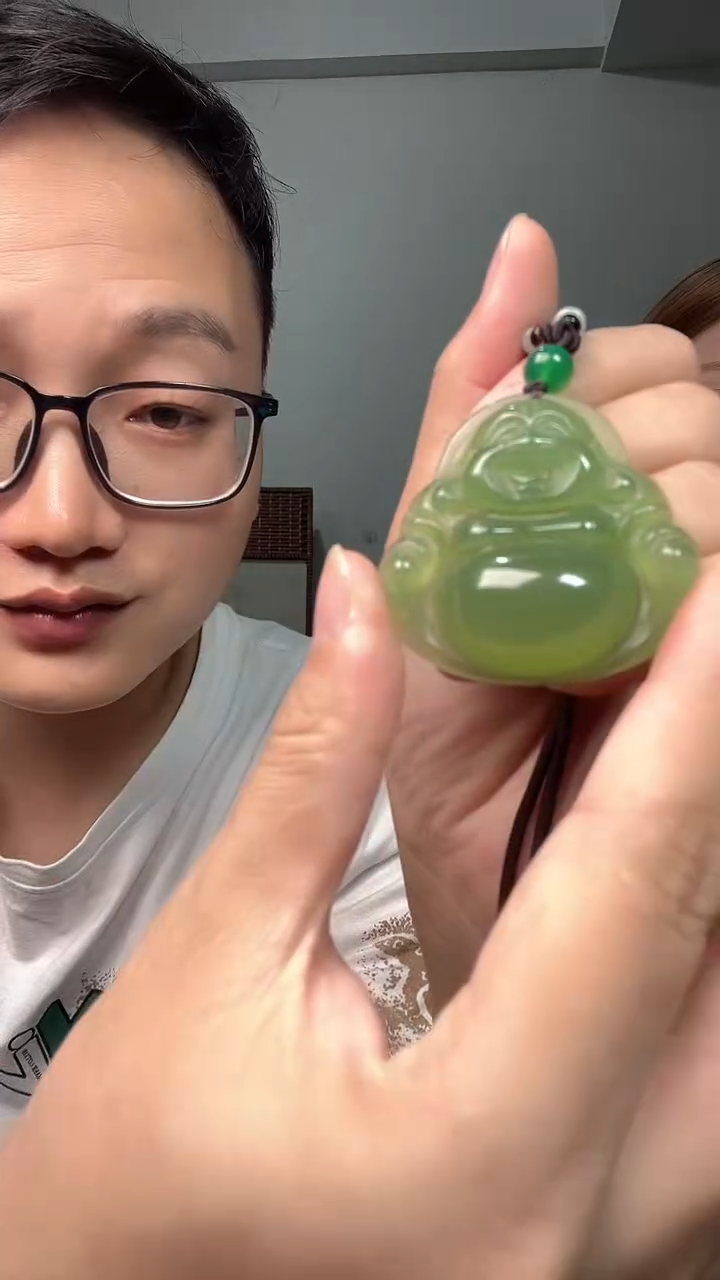 玛瑙/玉髓颈饰未镶嵌3520天然珠宝玉石带绳冰晴佛公多样性发一个